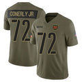 Parkc W.Commanders #72 Josh Conerly Jr. Player Olive 2025 Salute To Service Limited Home Game Stitched Jerseys