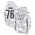 Parkc W.Commanders #76 Sam Cosmi Player Arctic Camo Limited Salute to Service Pullover Hoodies Game Stitched Jerseys