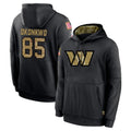 Parkc W.Commanders #85 Chig Okonkwo Player Black Salute to Service Performance Pullover Hoodies Home Game Stitched Jerseys